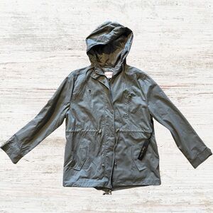 Casual Gray Hooded Parka